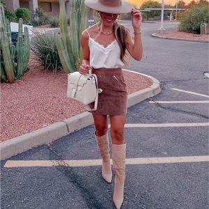 BlankNYC Suede Mini Skirt